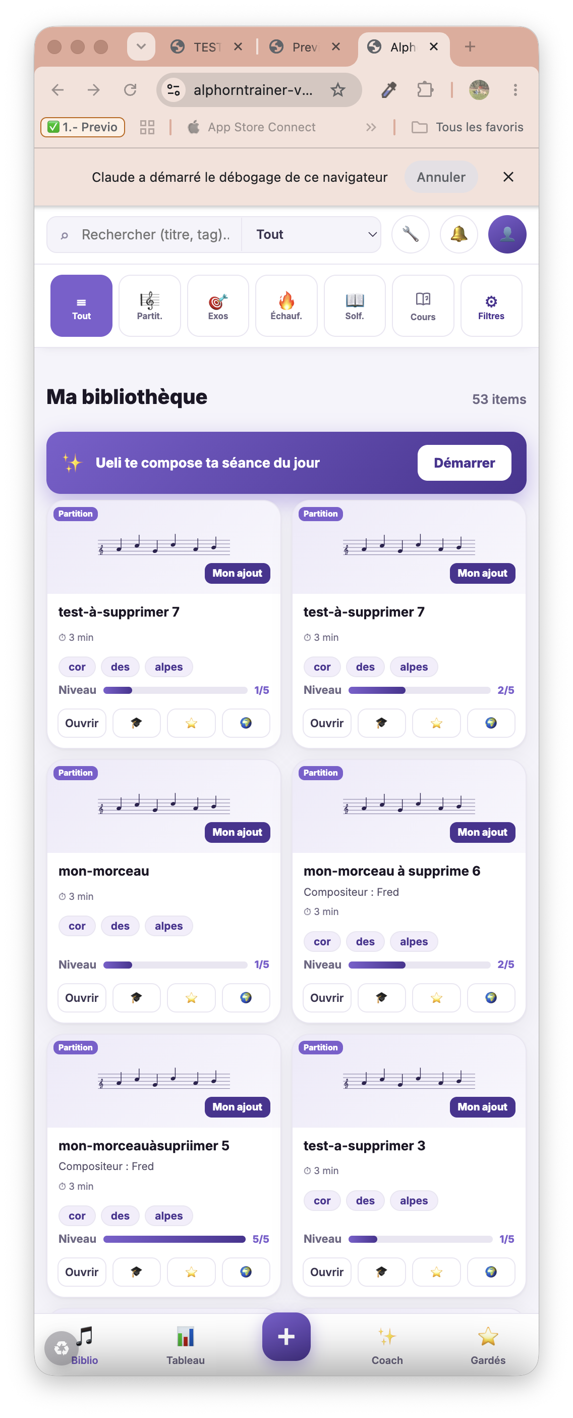 AlphornTrainer — l'app des cornistes
